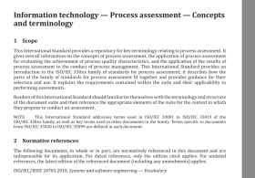 BS ISO/IEC 33001:2015  pdf download-Information technology — Process assessment — Concepts and terminology